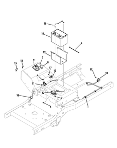 Electrical Diagram and Parts List for Z-FORCES60 17AI5GHD-2010Z-17AI5GHD210-17AI5GHD010-2010u-Base-Model Cub Cadet Lawn Tractor